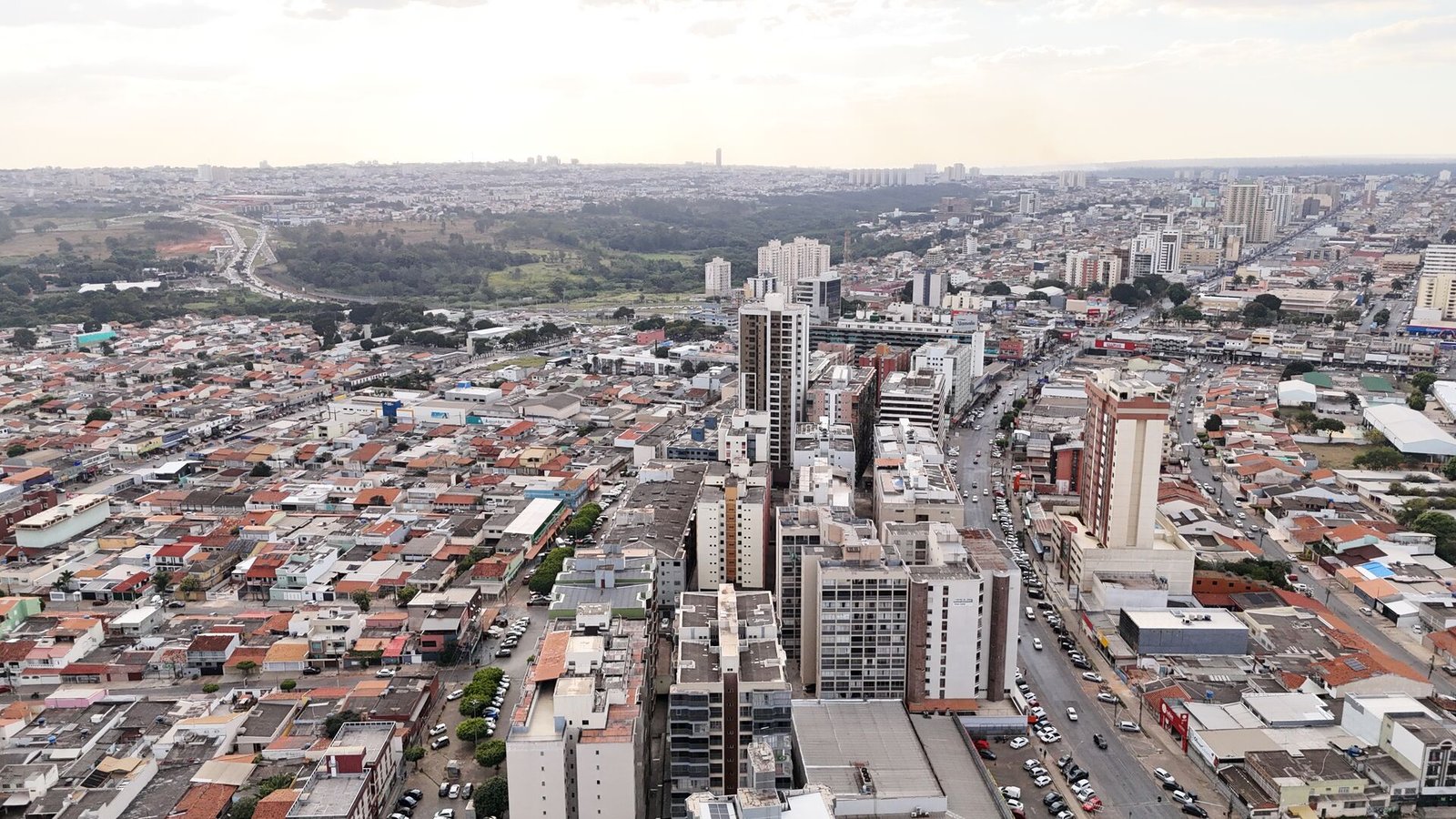 Panorama do eixo urbano de Taguatinga
